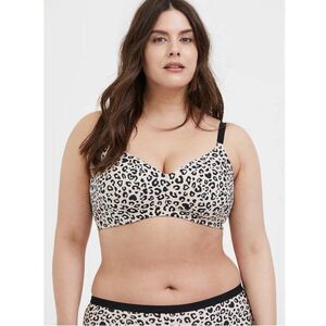 torrid Leopard Heart 360° Back Smoothing Lightly Lined Everyday Wire-Free Bra
